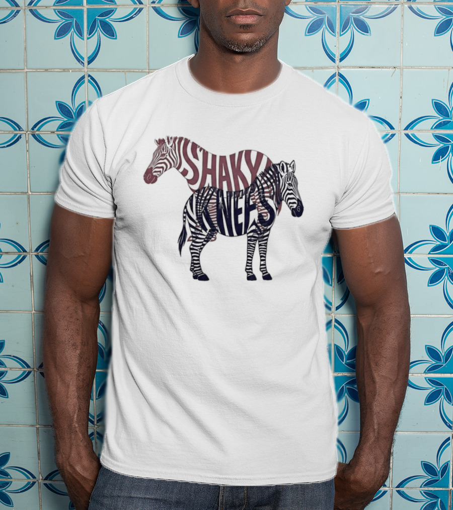 Shaky Knees Zebra Logo September 18 20 2026 Atlanta Georgia Exclusive Festival T-Shirt