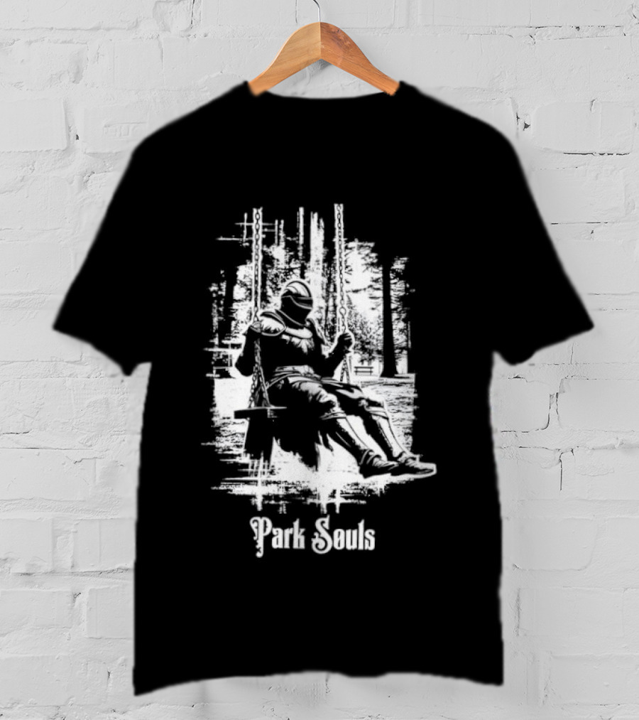 Armored Knight Park Souls Iconic Medieval Warrior T-Shirt