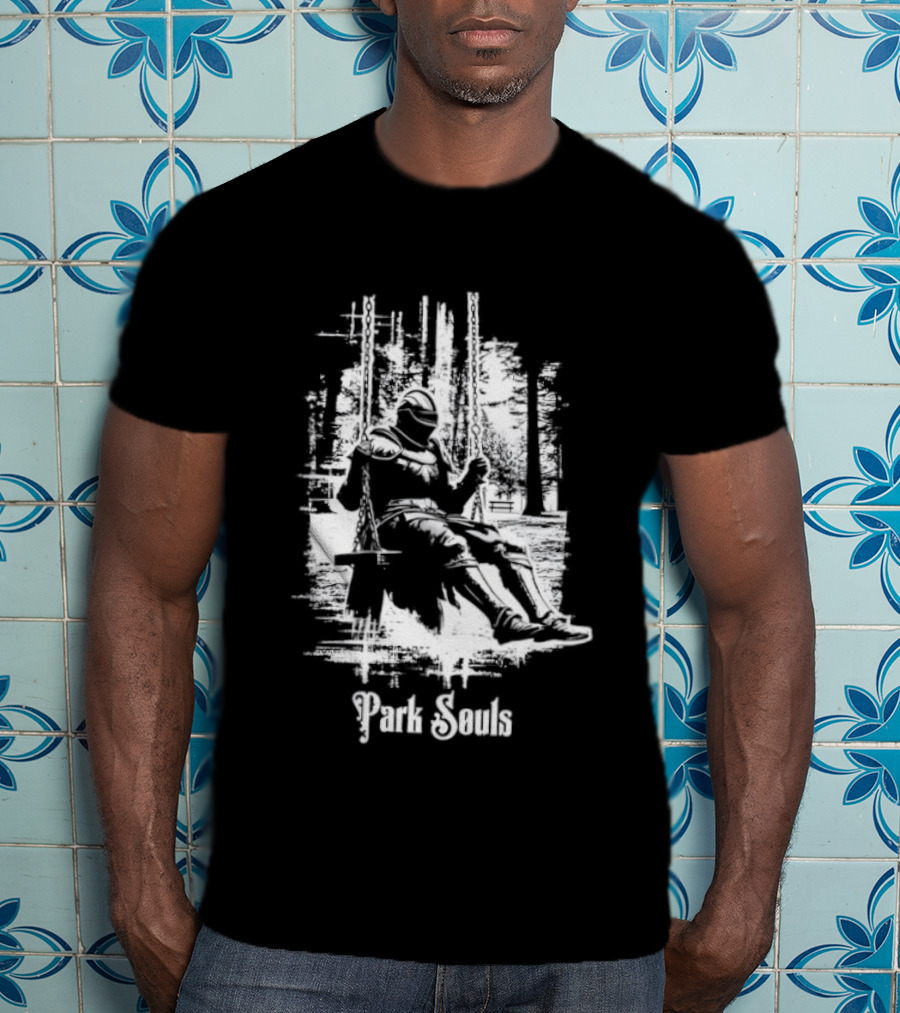 Armored Knight Park Souls Iconic Medieval Warrior T-Shirt