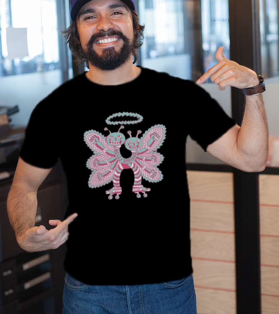 Billy Strings Twin Butterflies Roller Skates Halo T-Shirt