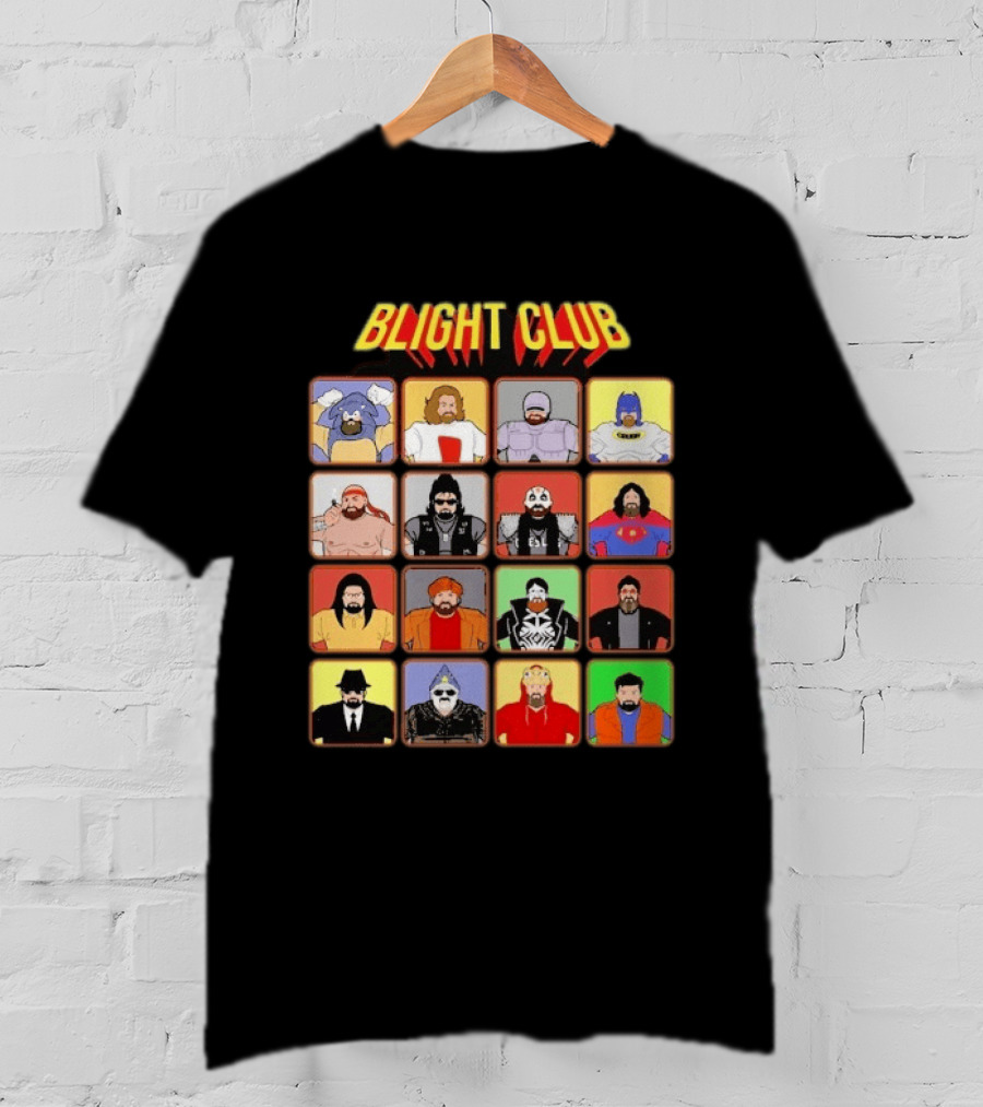 Blight Club Blighty Bunch Iconic Characters Ensemble T-Shirt