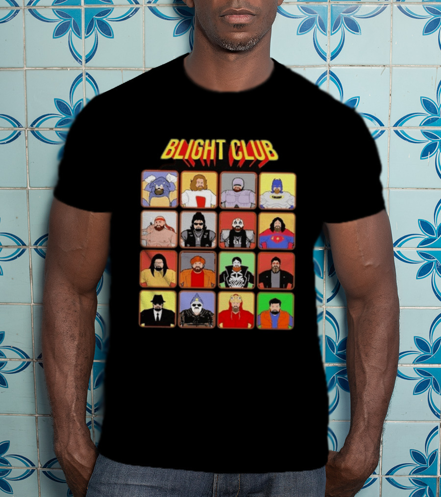 Blight Club Blighty Bunch Iconic Characters Ensemble T-Shirt