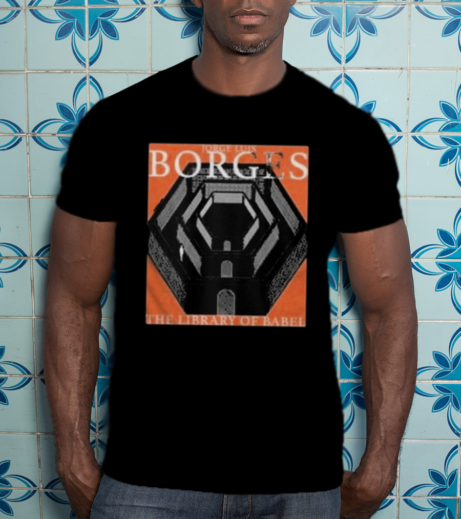 Jorge Luis Borges The Library Of Babel Enter The Night Gallery T-Shirt