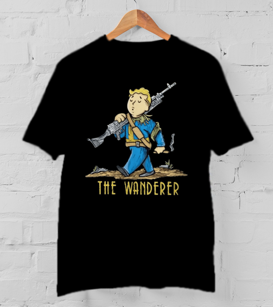 Fallout Vault Boy Wanderer Video Game T-Shirt