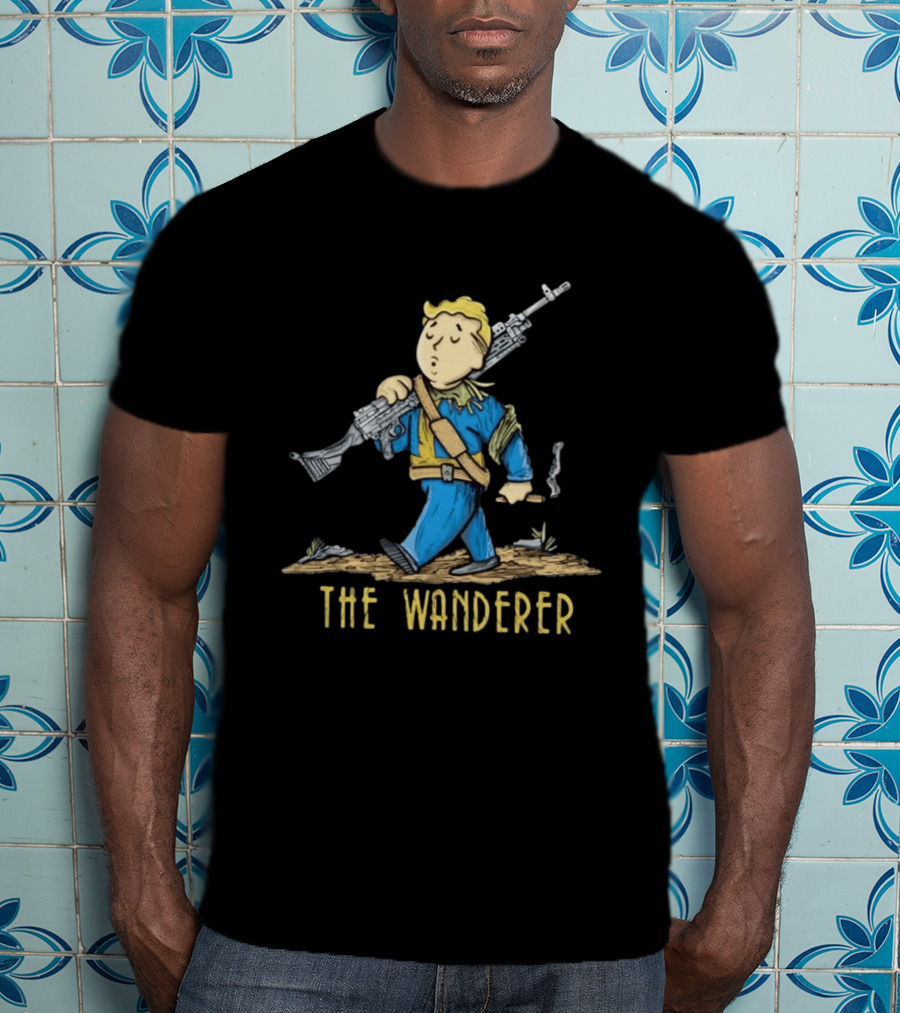 Fallout Vault Boy Wanderer Video Game T-Shirt