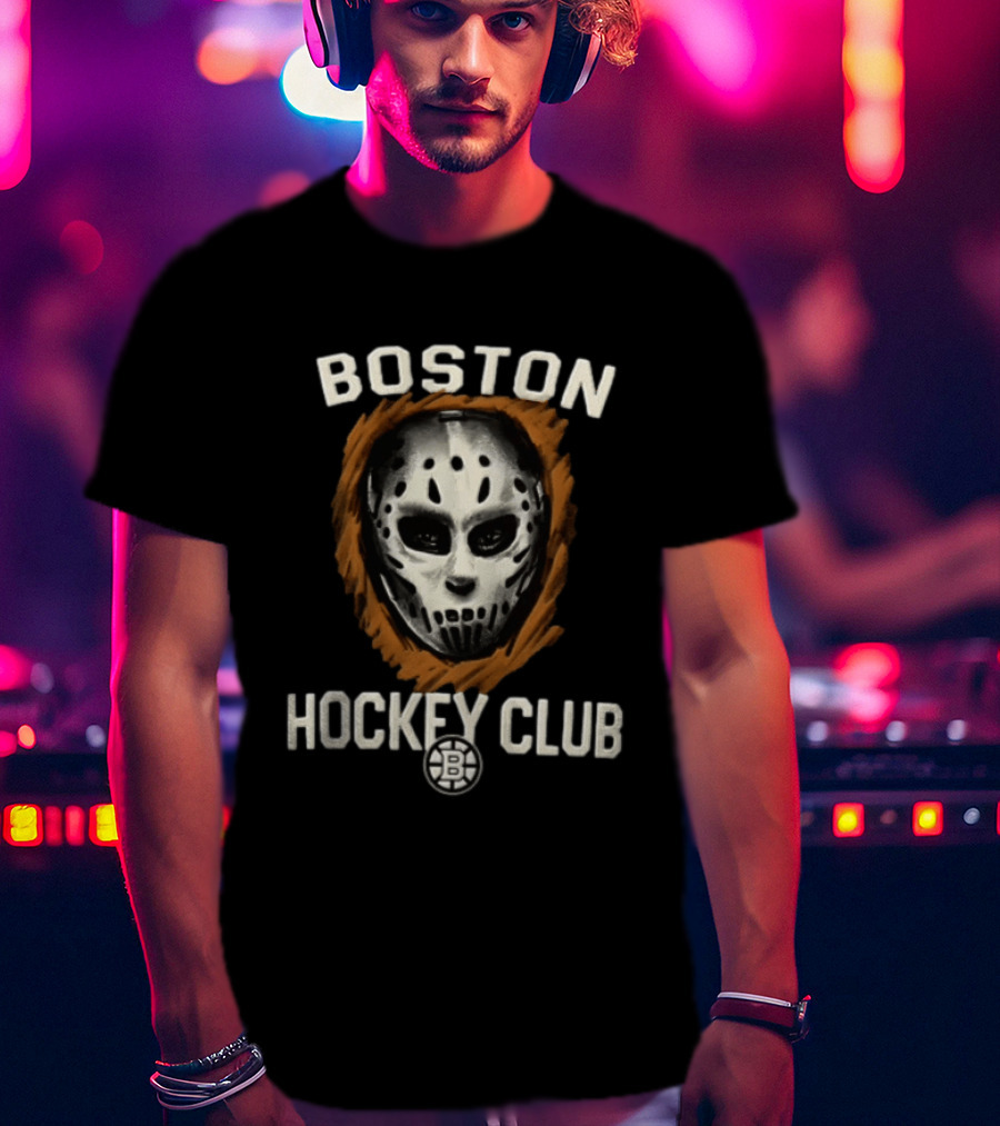 Boston Hockey Club Mask Bruins Foundation T-Shirt