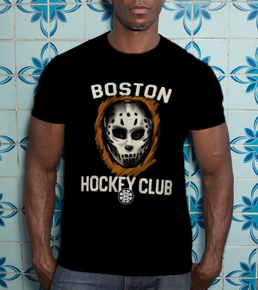 Boston Hockey Club Mask Bruins Foundation T-Shirt