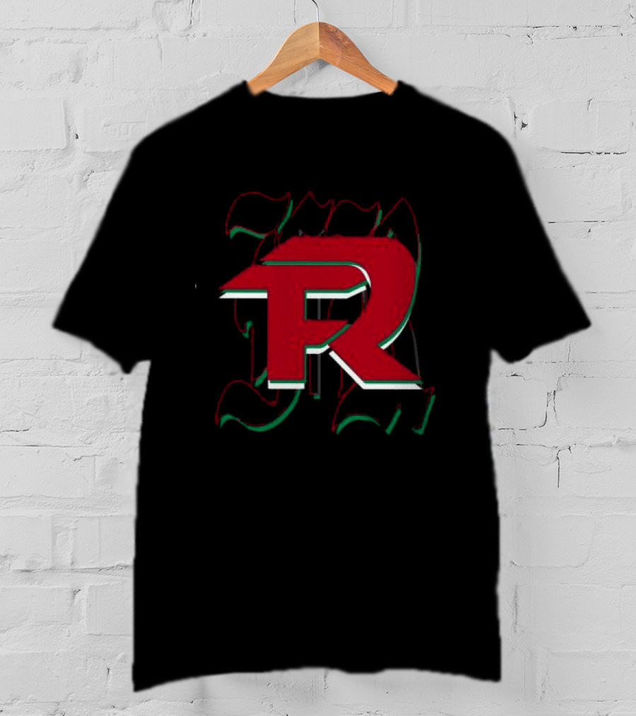 Fuerza Regida En Vivo Black FR Red And Green Mexican Flag T-Shirt