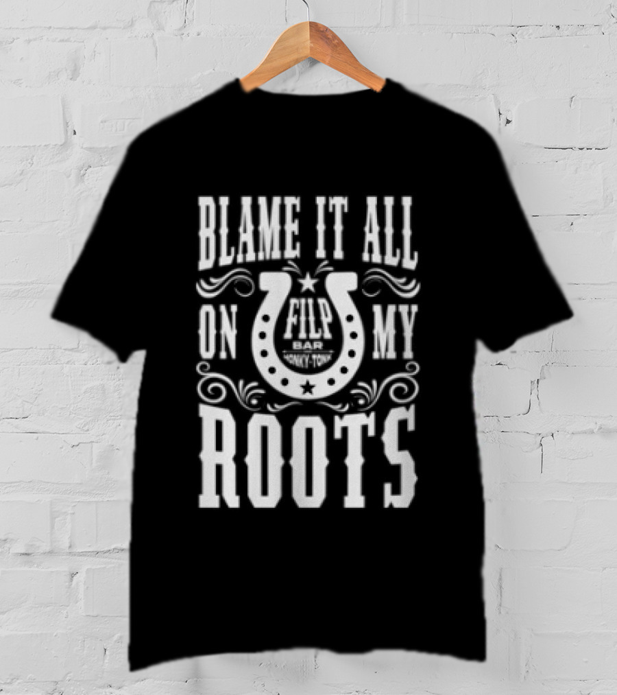 Garth Brooks Blame It All On My Roots Horseshoe Nashville TN Honky Tonk T-Shirt