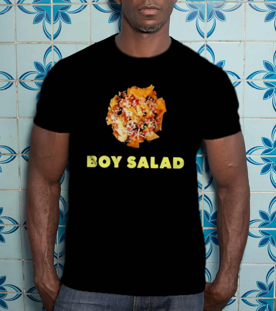 Giant Bomb Boy Salad Colorful Text Nachos T-Shirt