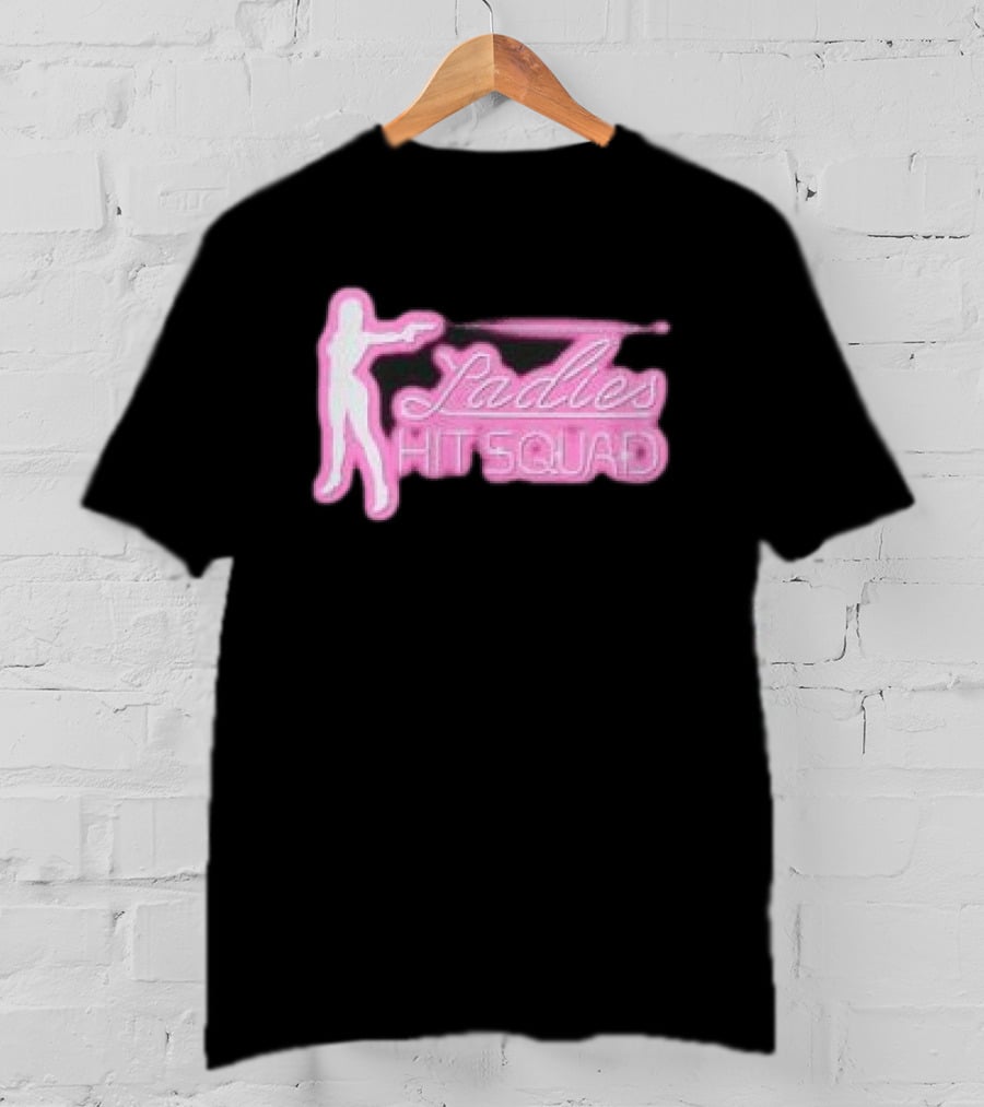 Corteiz Store Ladies Hit Squad Baby Silhouette Pink Neon T-Shirt