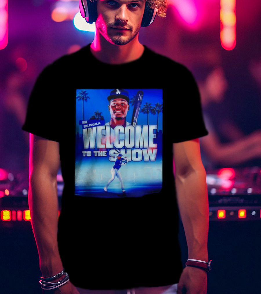 Josue De Paula Welcome To The Show Los Angeles Dodgers T-Shirt