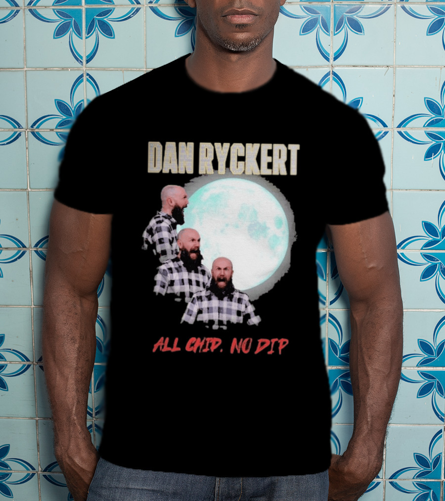 Dan Ryckert All Chip No Dip Plaid Moon Expression Series T-Shirt