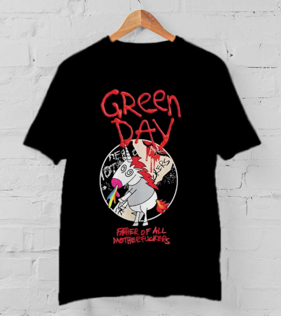 Green Day Father Of All Motherfuckers Unicorn Rainbow Cupcake T-Shirt