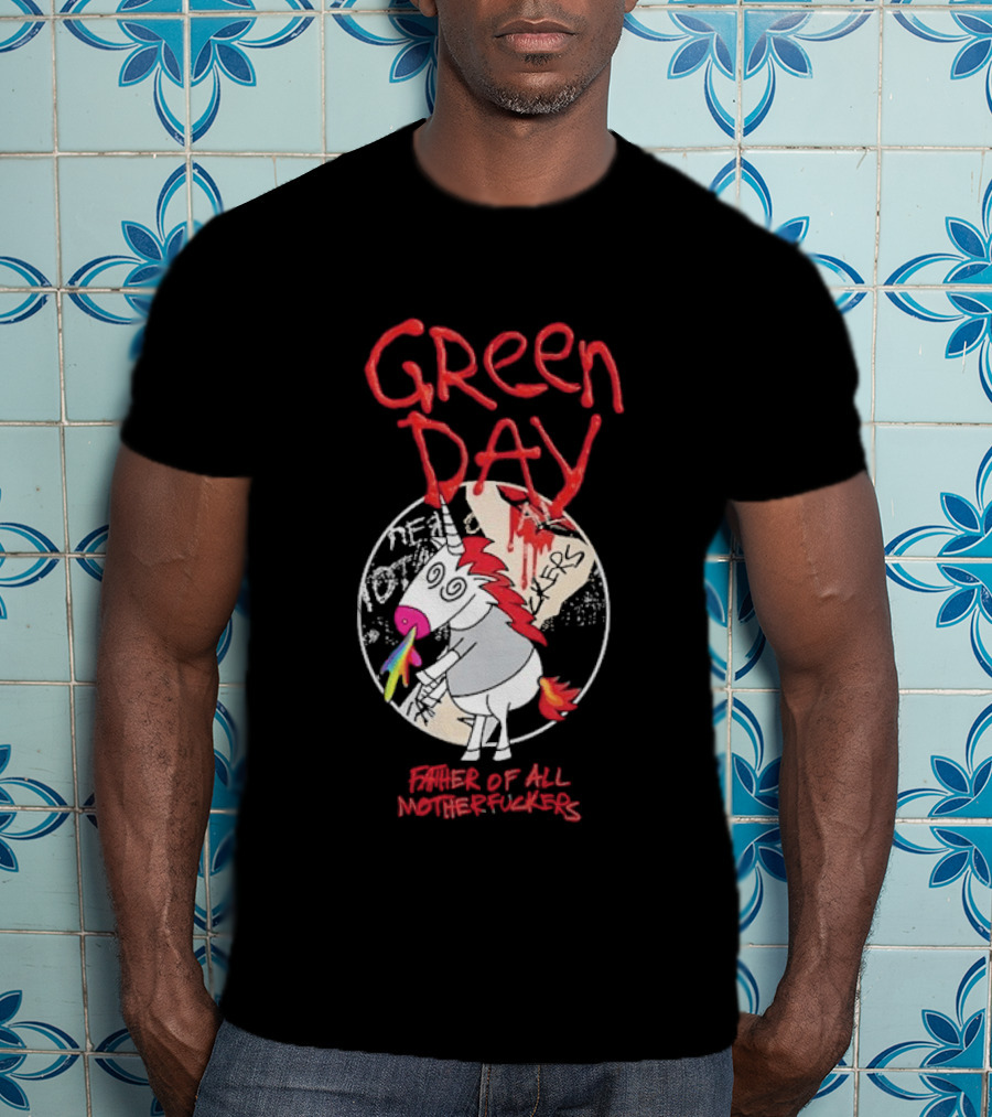 Green Day Father Of All Motherfuckers Unicorn Rainbow Cupcake T-Shirt