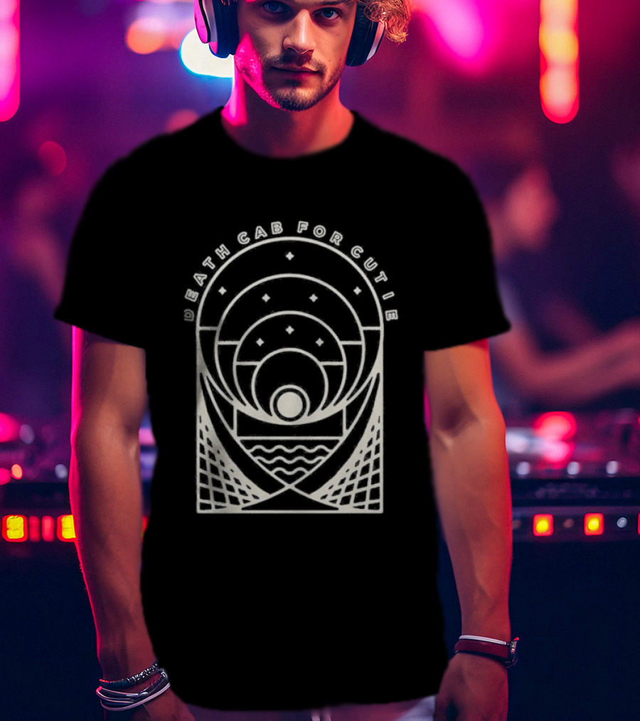 Death Cab For Cutie Post Modern Sun And Waves Circles T-Shirt