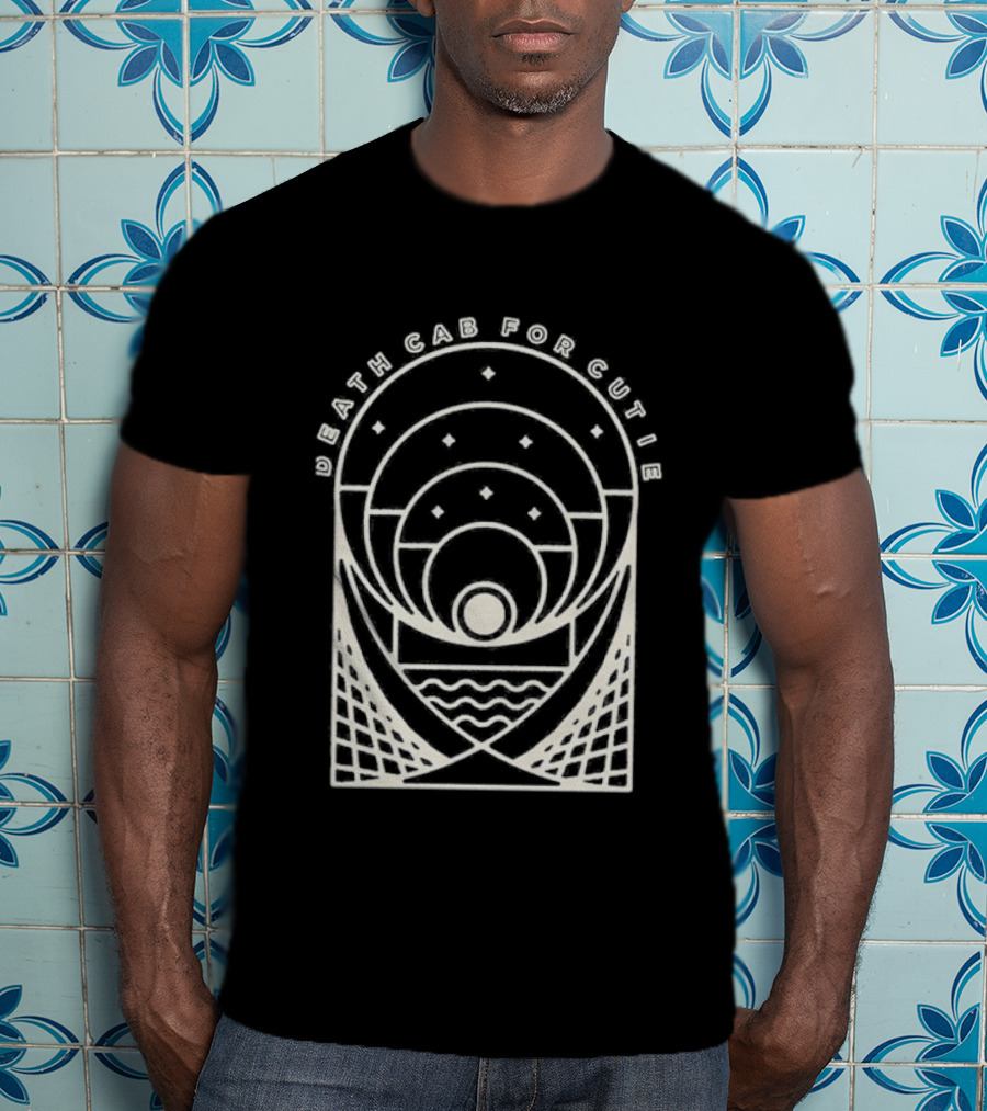 Death Cab For Cutie Post Modern Sun And Waves Circles T-Shirt