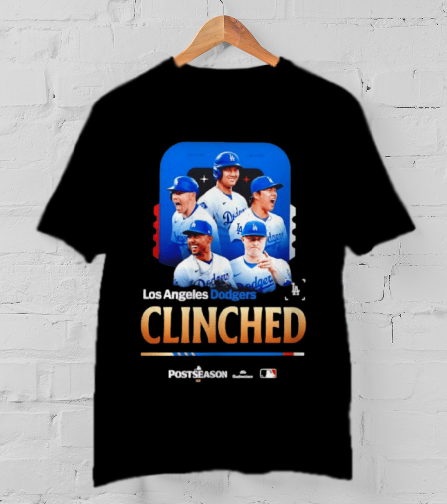 Los Angeles Dodgers Clinched 2026 MLB Postseason Celebration T-Shirt