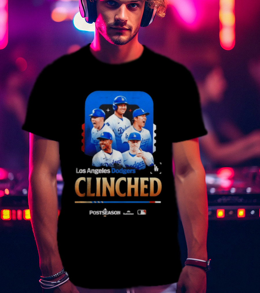 Los Angeles Dodgers Clinched 2026 MLB Postseason Celebration T-Shirt