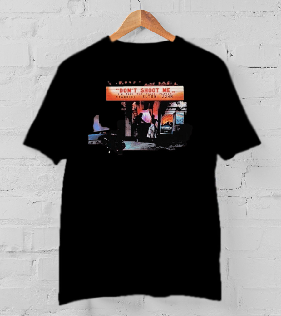 Elton John Don't Shoot Me I'm Only The Piano Player Starring Album Cover T-Shirt