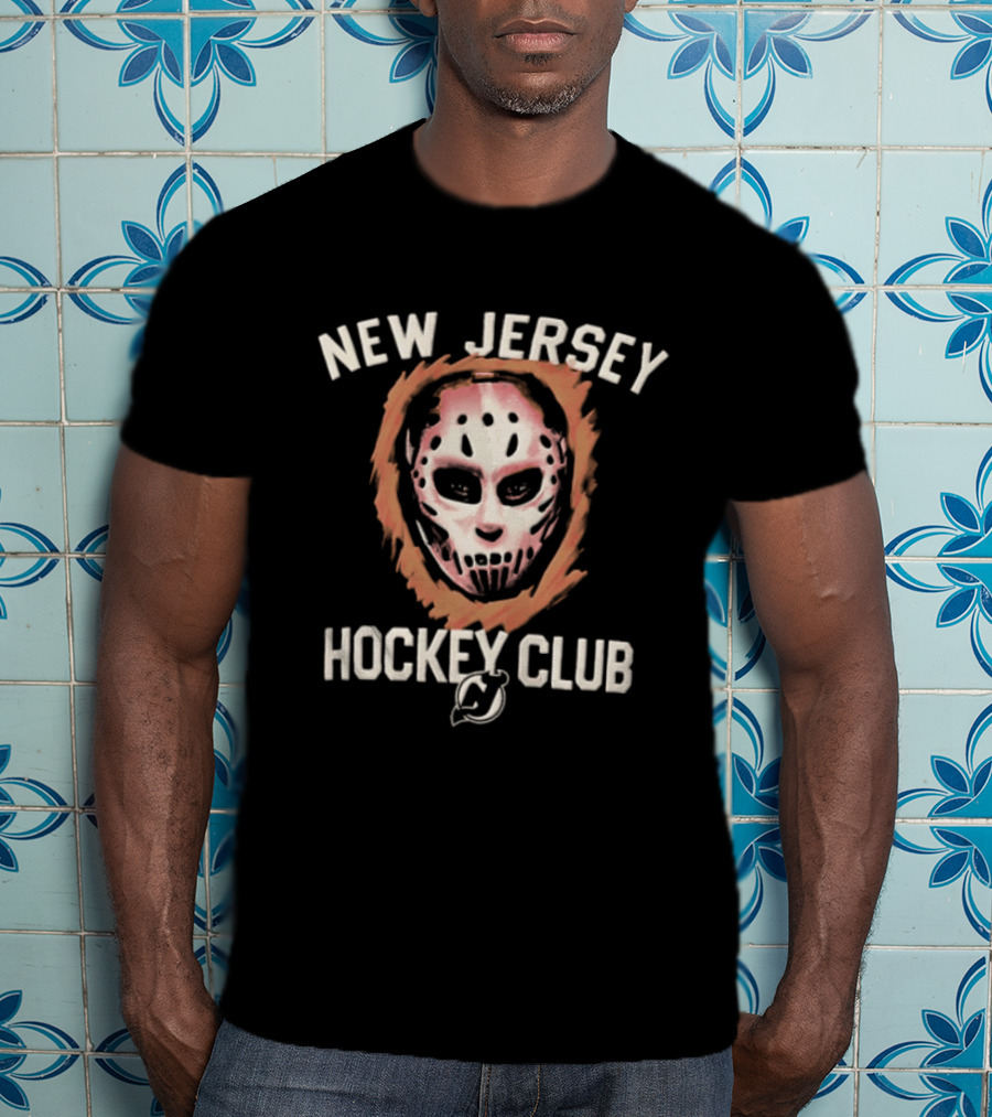 New Jersey Hockey Club Mask Devils Foundation T-Shirt