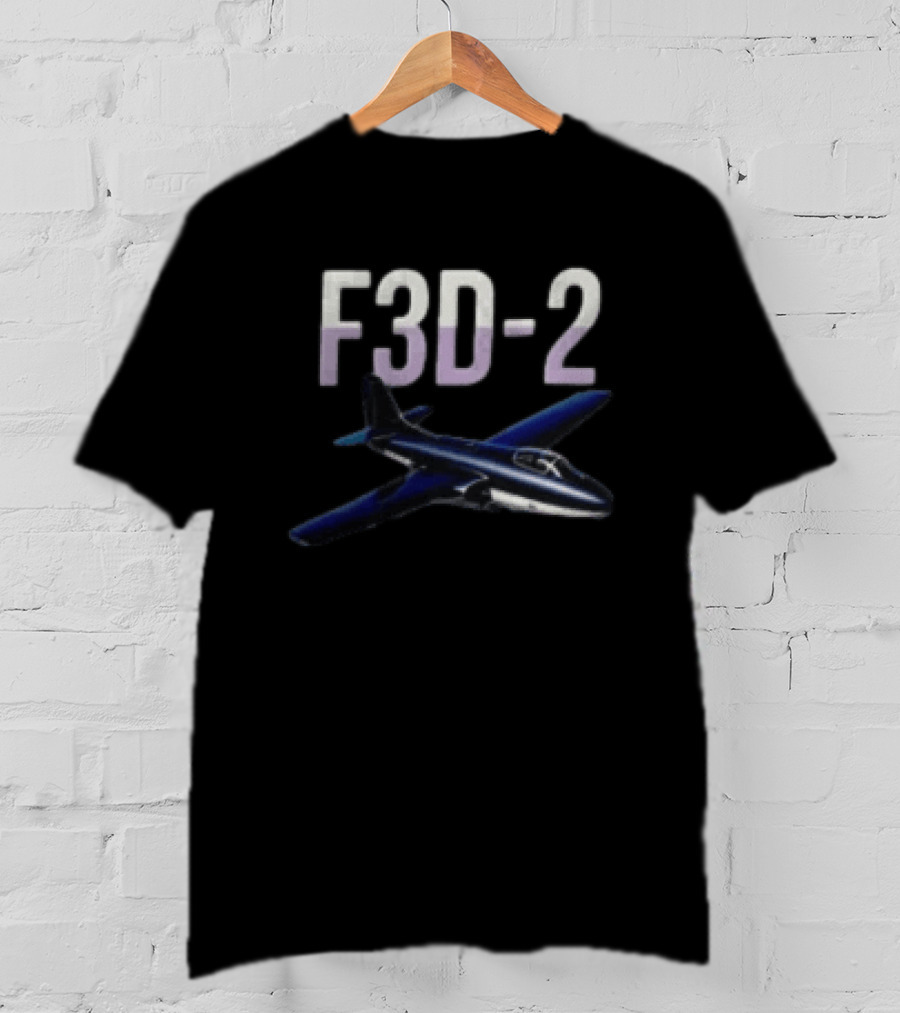 F3D 2 Night Fighter Aircraft Vintage Radar Es T-Shirt