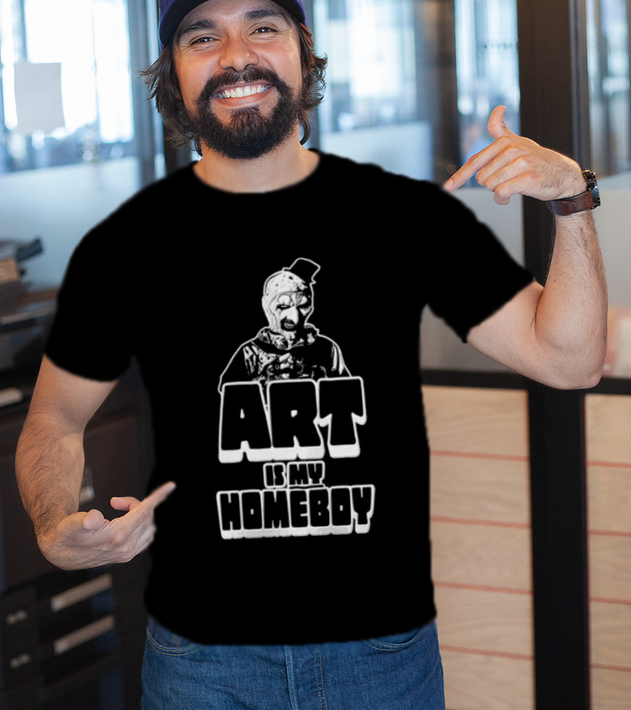 Is My Homeboy The Clown Top Hat Sneering Art Is My Homeboy T-Shirt
