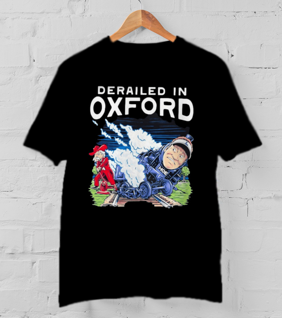 Derailed In Oxford Ole Miss Rebels Train Image T-Shirt