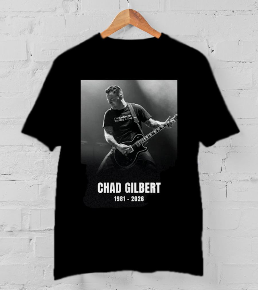 Chad Gilbert 1981 2026 I'd Rather Be Petting A Dog T-Shirt