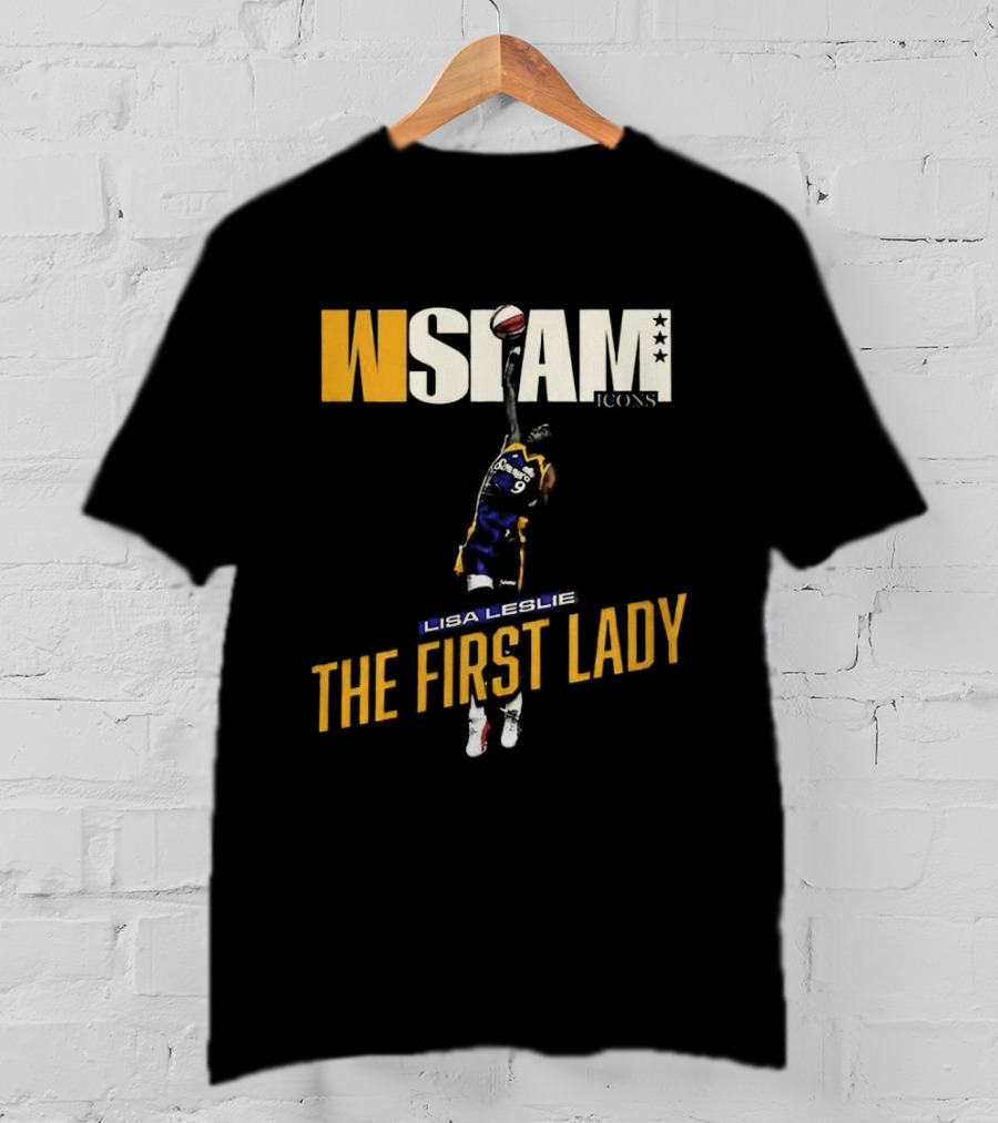 Slam Los Angeles Lisa Leslie The First Lady Court Origins Cover T-Shirt
