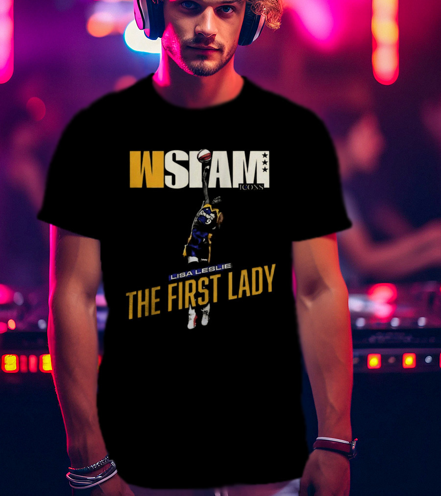 Slam Los Angeles Lisa Leslie The First Lady Court Origins Cover T-Shirt