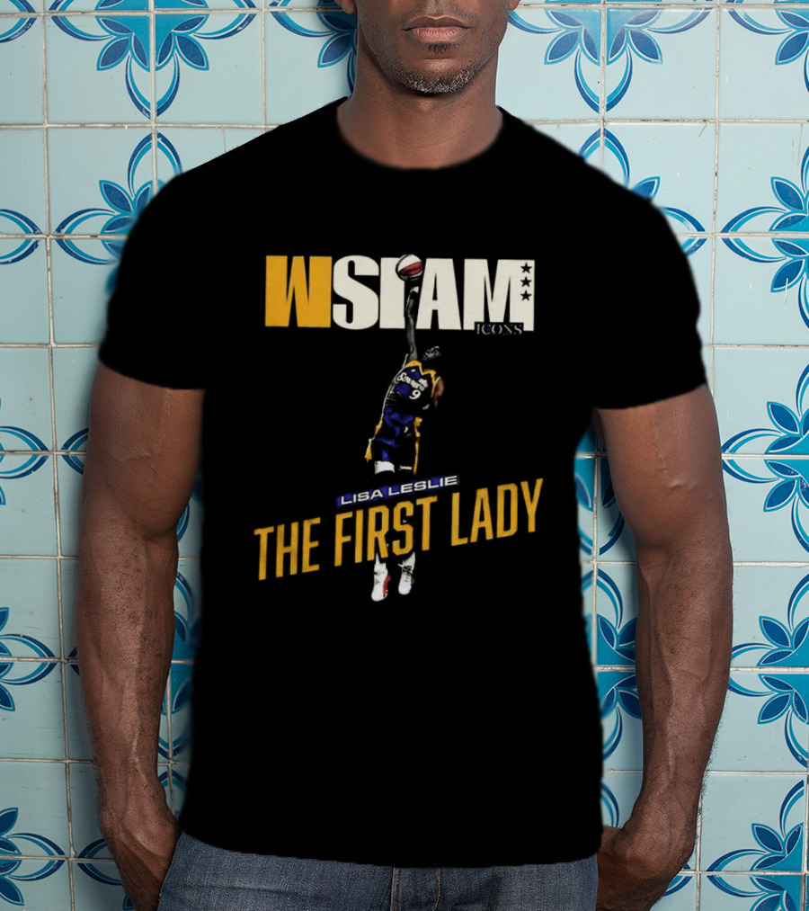 Slam Los Angeles Lisa Leslie The First Lady Court Origins Cover T-Shirt