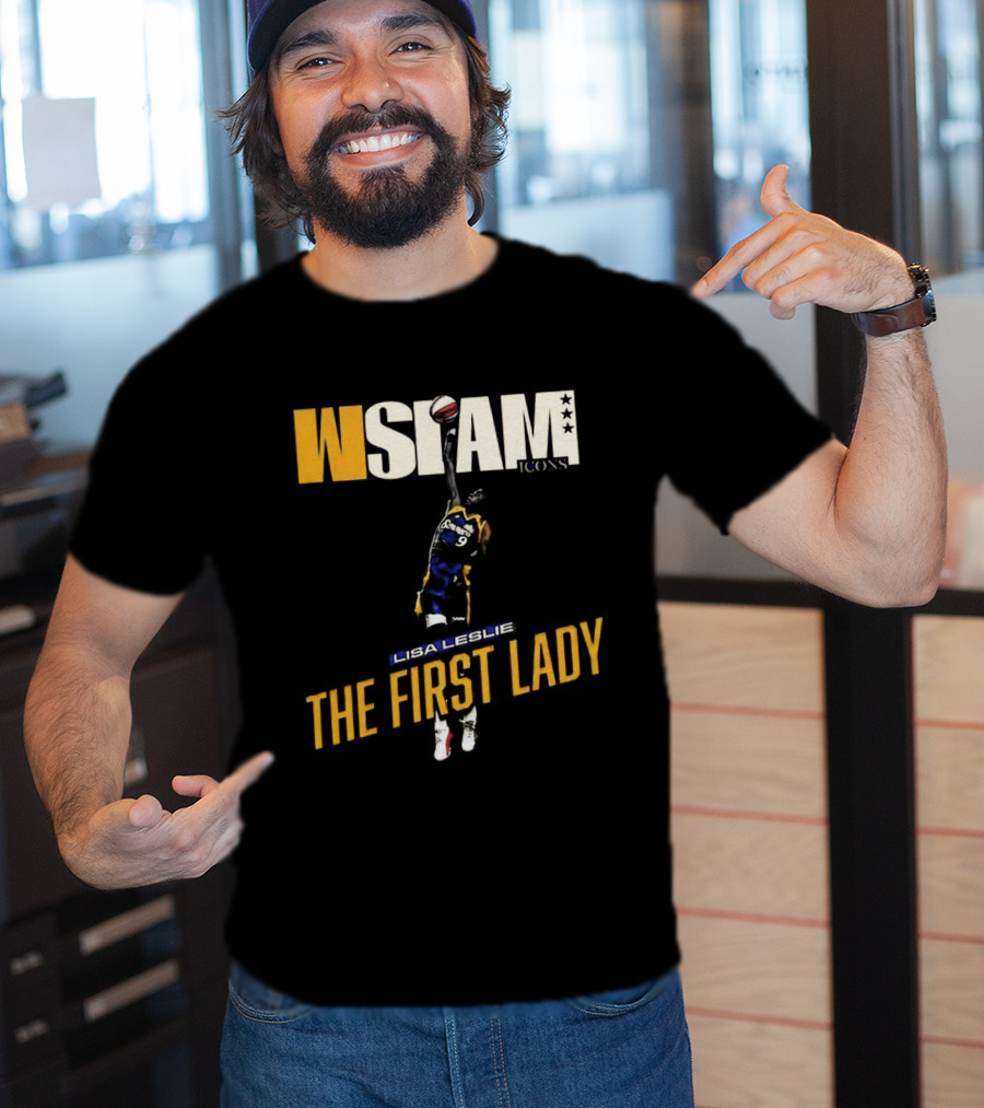 Slam Los Angeles Lisa Leslie The First Lady Court Origins Cover T-Shirt