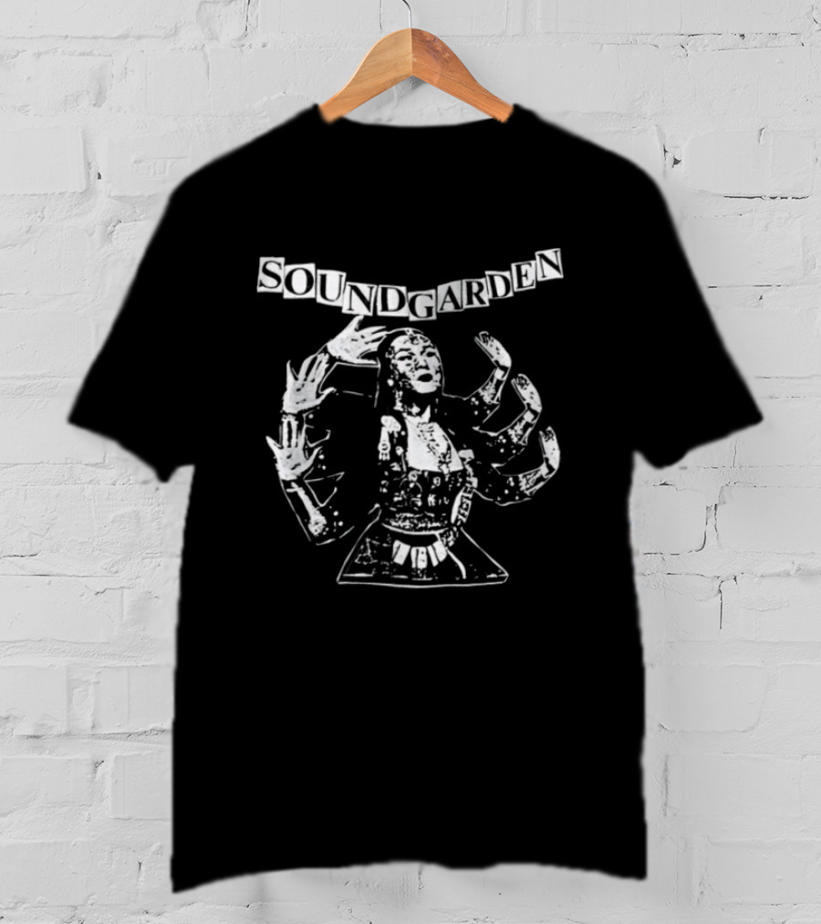 Soundgarden Tour Stussy Born Raised Collaboration Multi Arm Figure T-Shirt