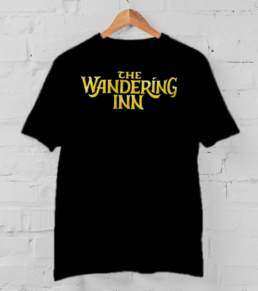 The Wandering Inn Gold Serif Lettering T-Shirt