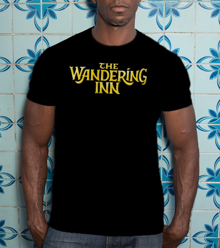 The Wandering Inn Gold Serif Lettering T-Shirt
