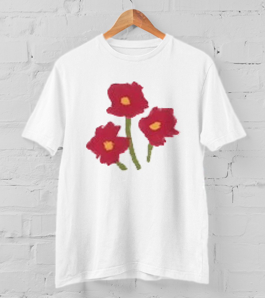 Ellie Holcomb Flowers For No Reason Red Poppies T-Shirt
