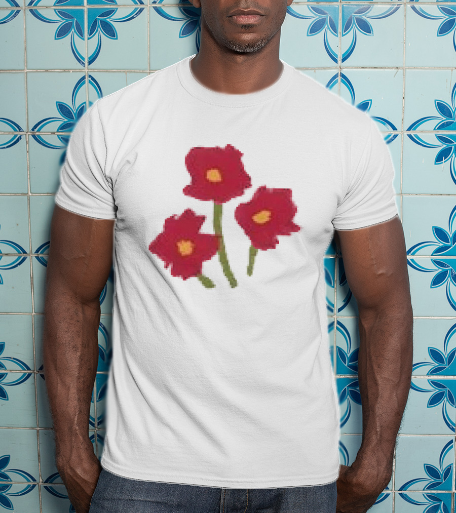 Ellie Holcomb Flowers For No Reason Red Poppies T-Shirt