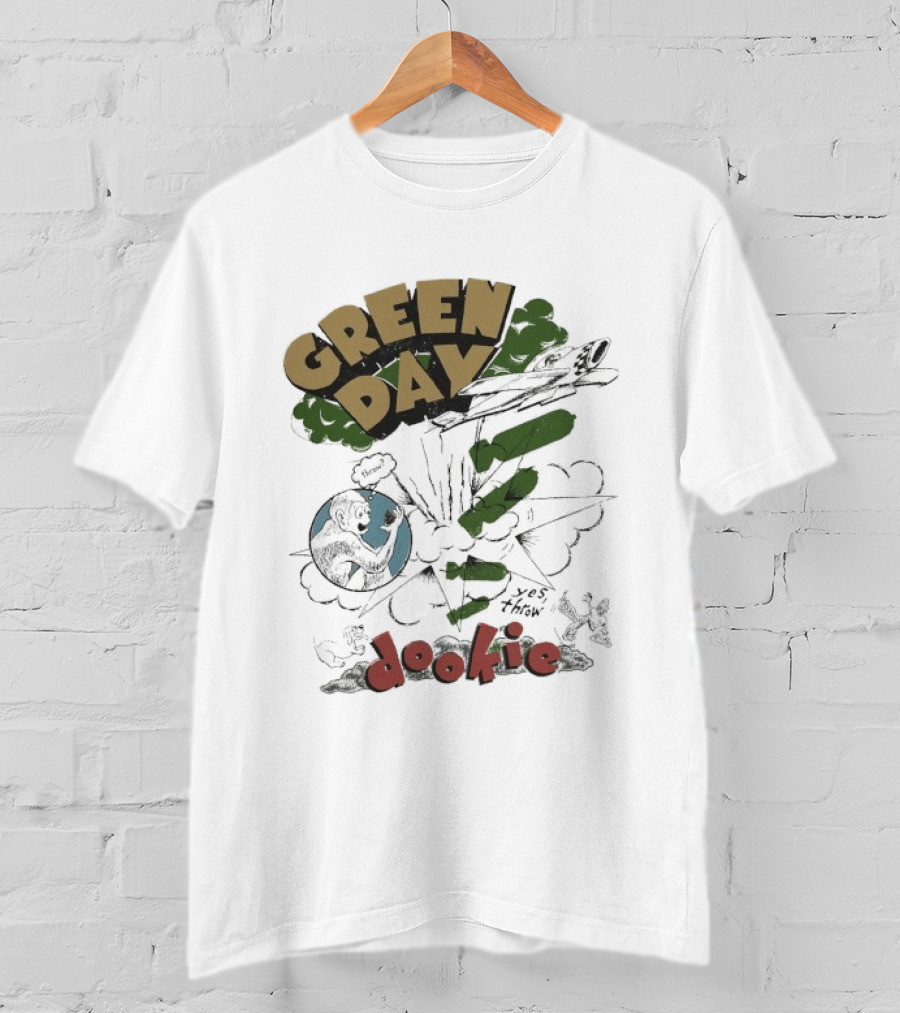 Green Day Dookie Explosion Earth Juniors Throw T-Shirt
