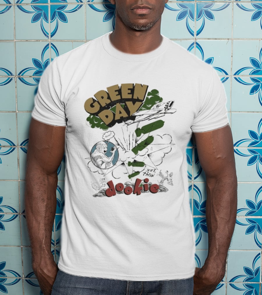 Green Day Dookie Explosion Earth Juniors Throw T-Shirt