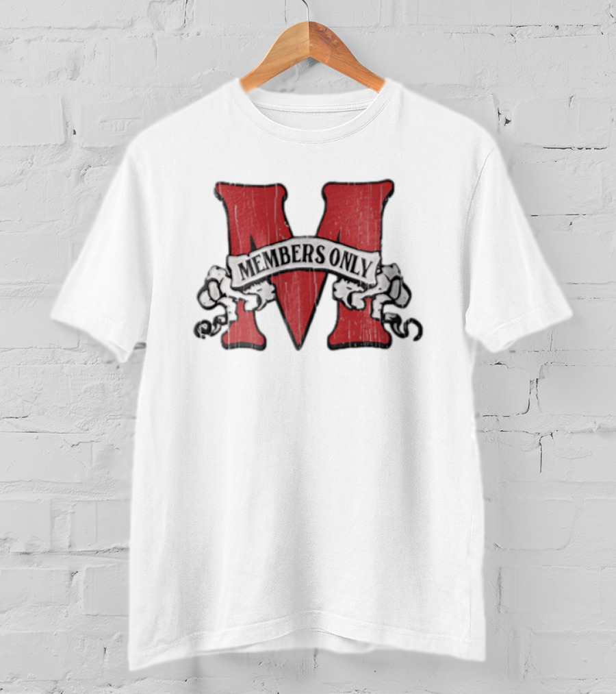 Members Only Red M Banner Chains T-Shirt