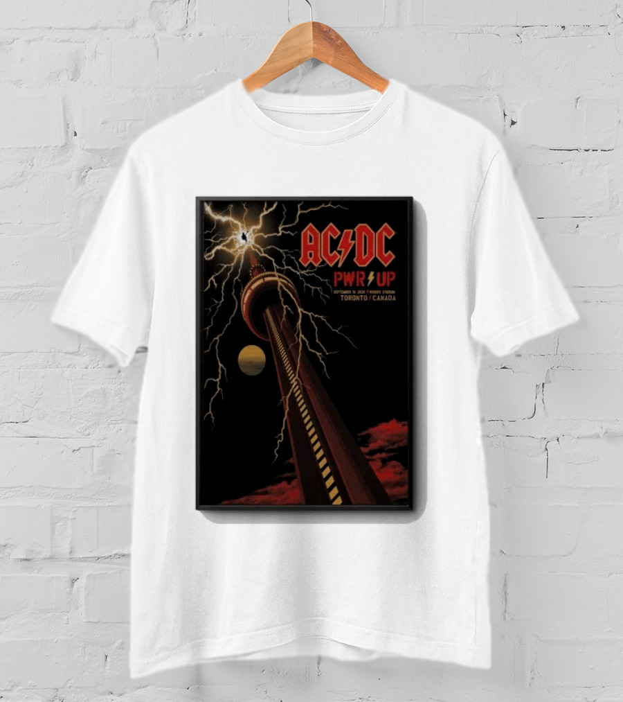 AC DC PWR UP Toronto Canada 2026 Rogers Stadium Concert T-Shirt