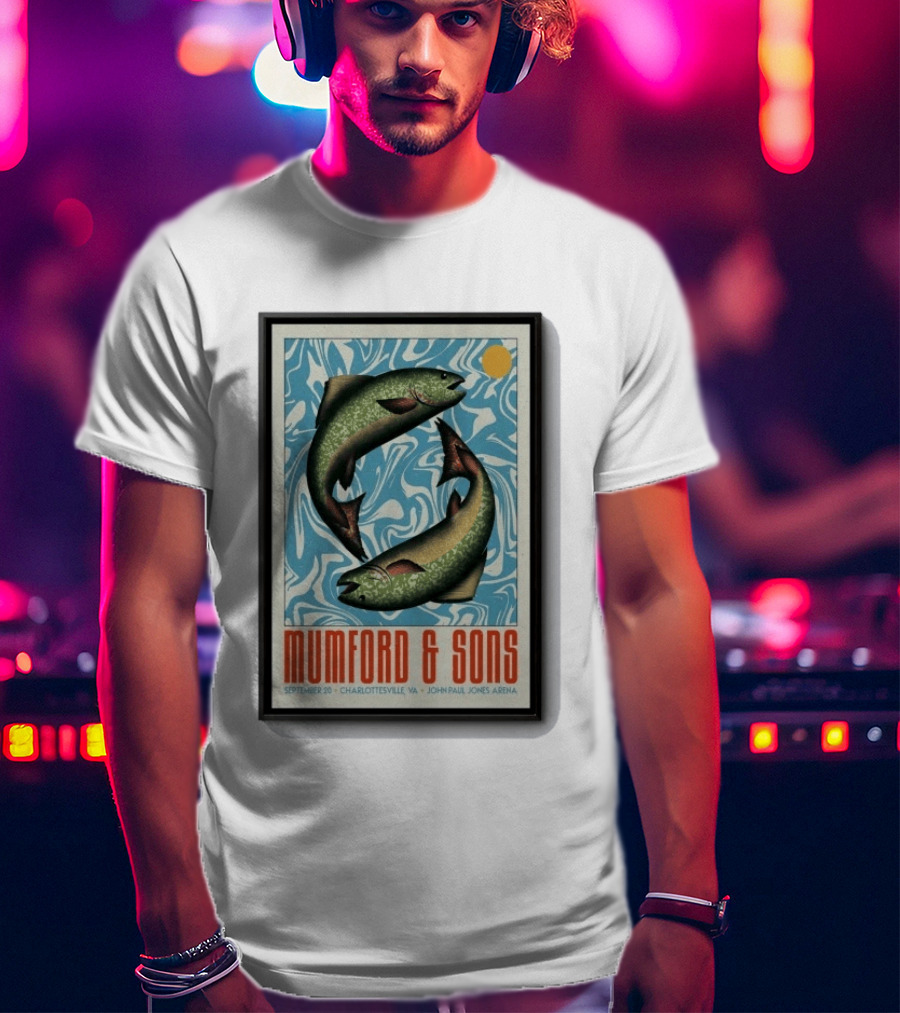 Original LIMITED Sep 20 2026 Mumford & Sons Tour John Paul Jones Arena Charlottesville T-Shirt
