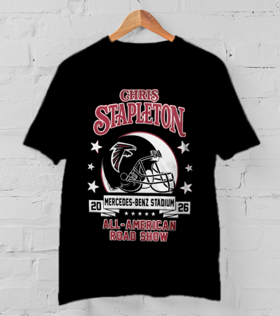 Chris Stapleton Atlanta Falcons Mercedes Benz Stadium 2026 All American Road Show T-Shirt