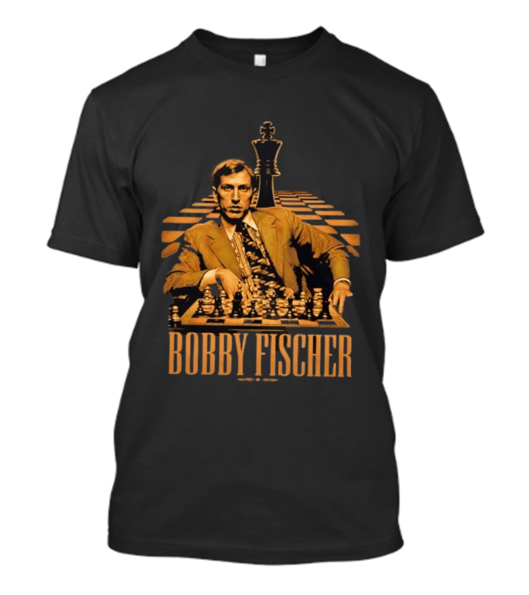 Bobby Fischer Chess Grandmaster Iconic Pose T-Shirt