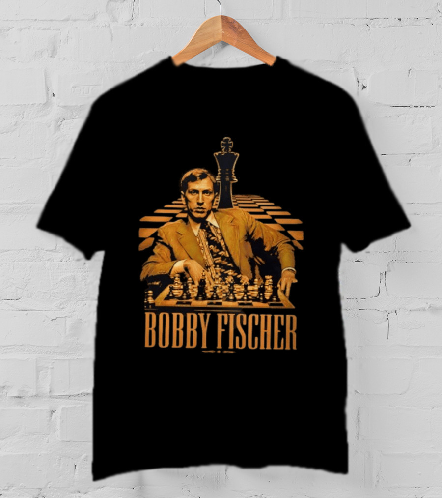 Bobby Fischer Chess Grandmaster Iconic Pose T-Shirt