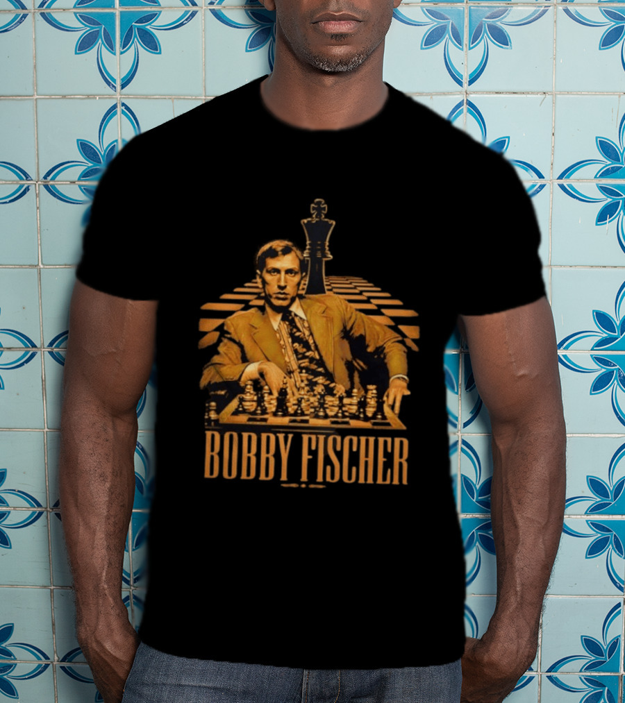 Bobby Fischer Chess Grandmaster Iconic Pose T-Shirt