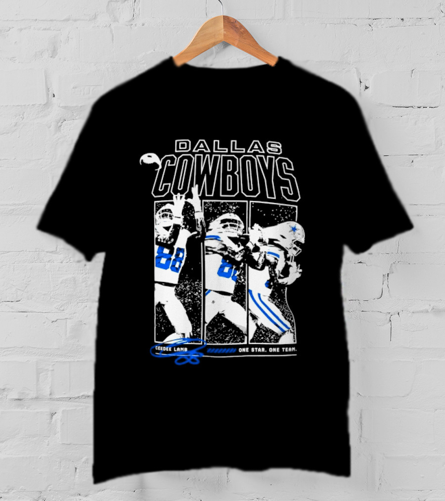 Dallas Cowboys CeeDee Lamb 88 One Star One Team T-Shirt