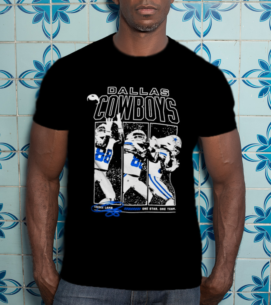 Dallas Cowboys CeeDee Lamb 88 One Star One Team T-Shirt