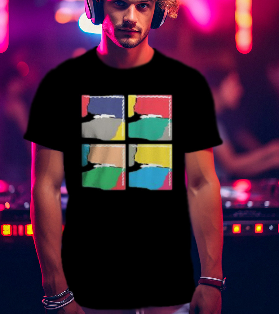 Genesis Abacab 45th Anniversary Multicolor Blocks T-Shirt